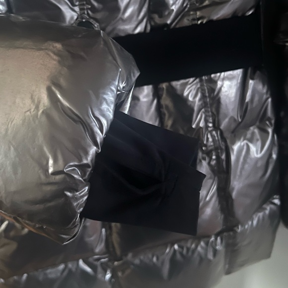 Used SAM Metallic Silver Coat Women’s Sz XS - Picture 5 of 6